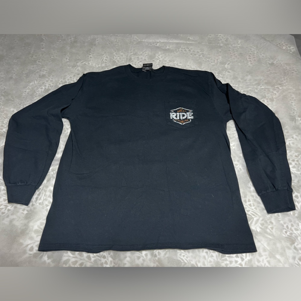 Harley Davidson Exeter RI large black long sleeve new